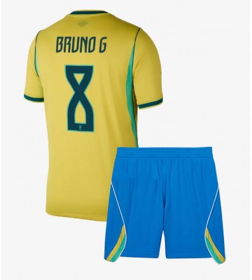 Brasilien Bruno Guimaraes #8 Replika Hemmatröja Barn VM 2026 Kortärmad (+ Korta byxor)